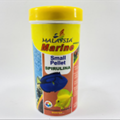 غذای ابشور بصورت گرانول ها ریز small pellet spirulina malaysia 